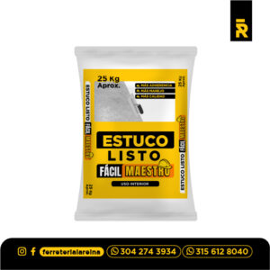 Bulto estuco listo fácil maestro x 25 kl