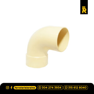 Codo sanitario 90G 2 CXE tecnosa Gerfor